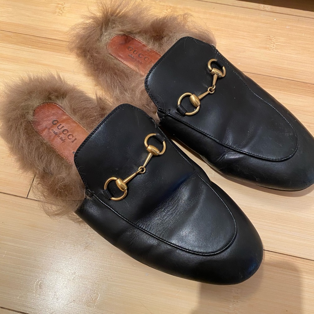 Gucci Princetown fur loafer
